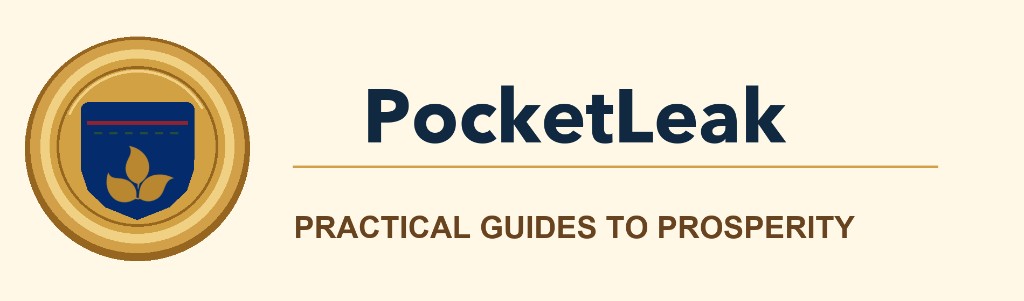 PocketLeak - Practical Guides to Prosperity Logo Banner